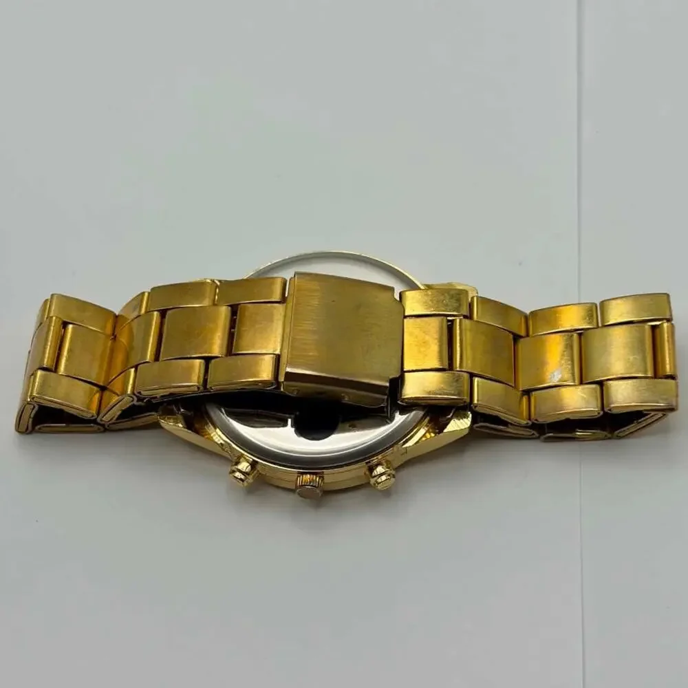 Gold Geneva Men's Watch